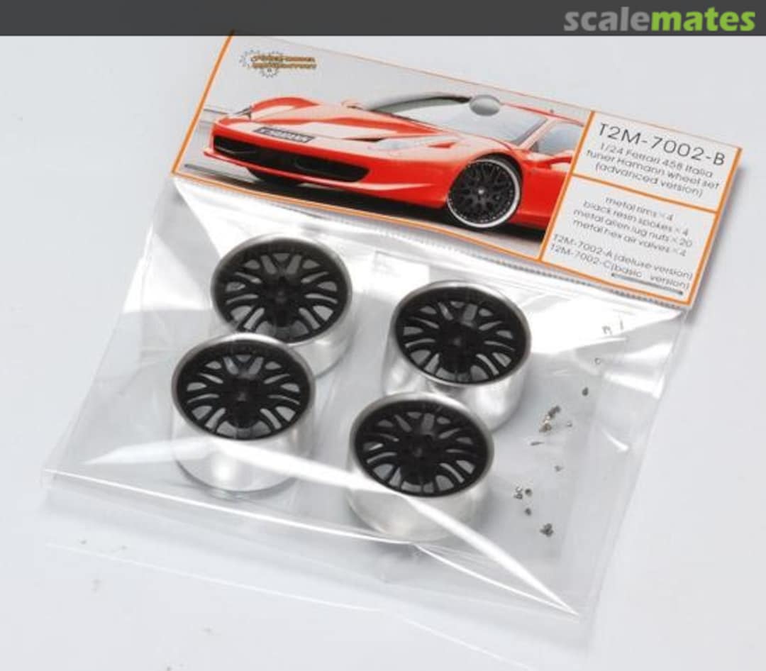 Boxart Hamann Ferrari 458 Italia wheel set (advanced) T2M-7002B Tuner Model Manufactory