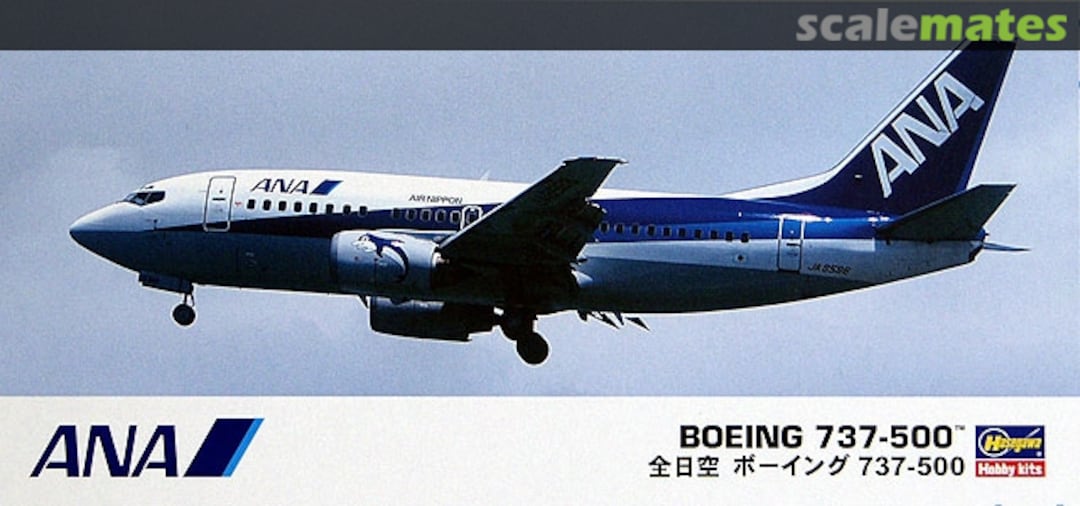 Boxart Boeing 737-500 10734 Hasegawa