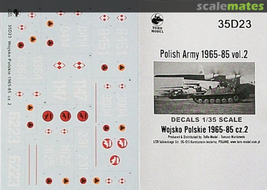 Boxart Polish Army 1965-85 Vol.2 35D23 ToRo Model