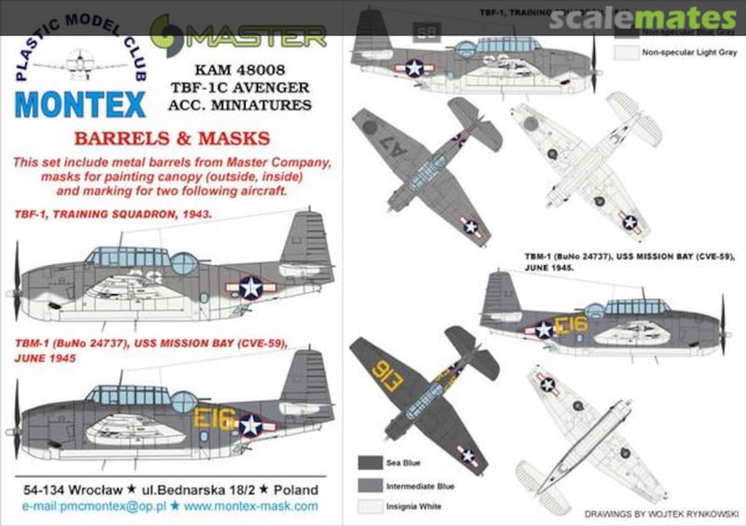 Boxart Grumman TBM-1C Avenger KAM48008 Montex