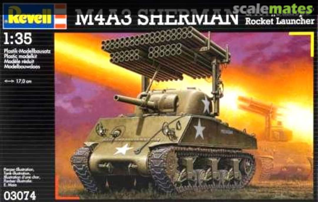 Boxart M4A3 Sherman & T34 "Calliope" Rocket Launcher 03074 Revell