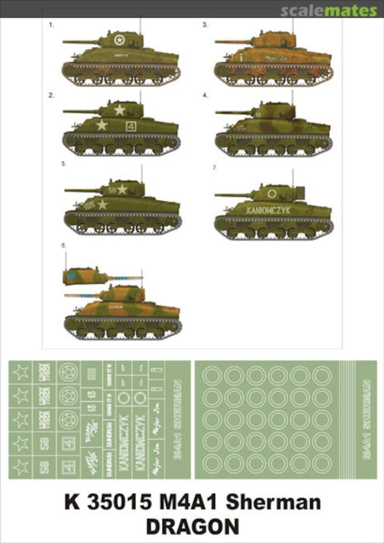 Boxart M4A1 Sherman K35015 Montex