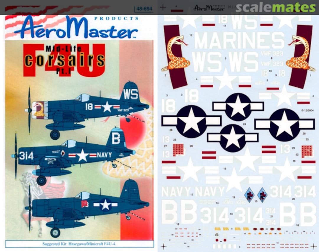 Boxart Mid-Life F4U Corsairs Pt. I 48-694 AeroMaster