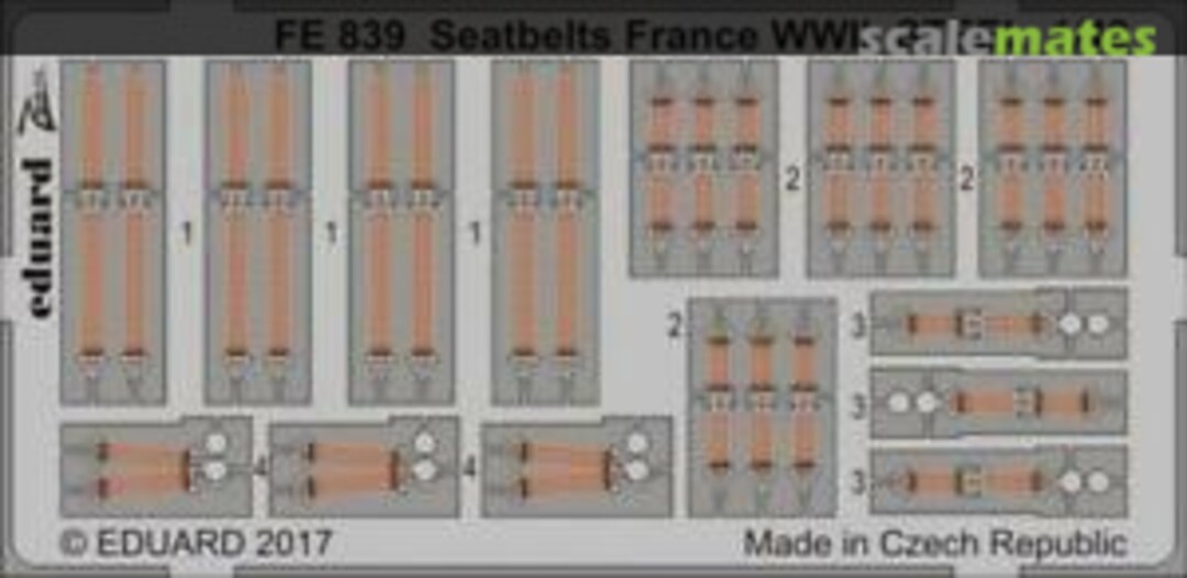 Boxart Seatbelts France WWII STEEL FE839 Eduard