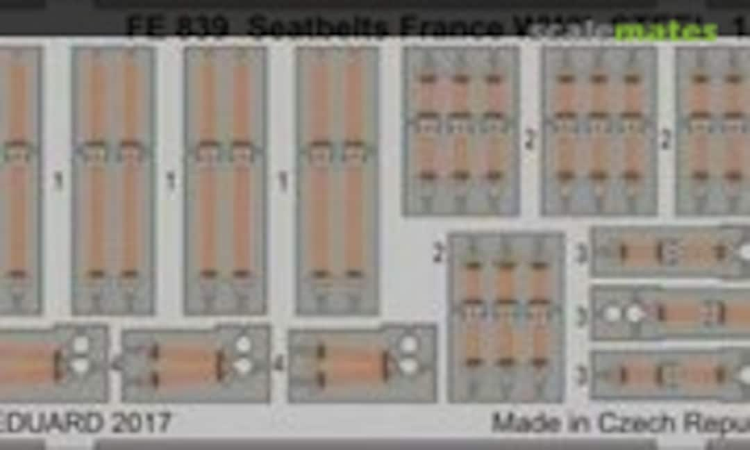 1:48 Seatbelts France WWII STEEL (Eduard FE839)