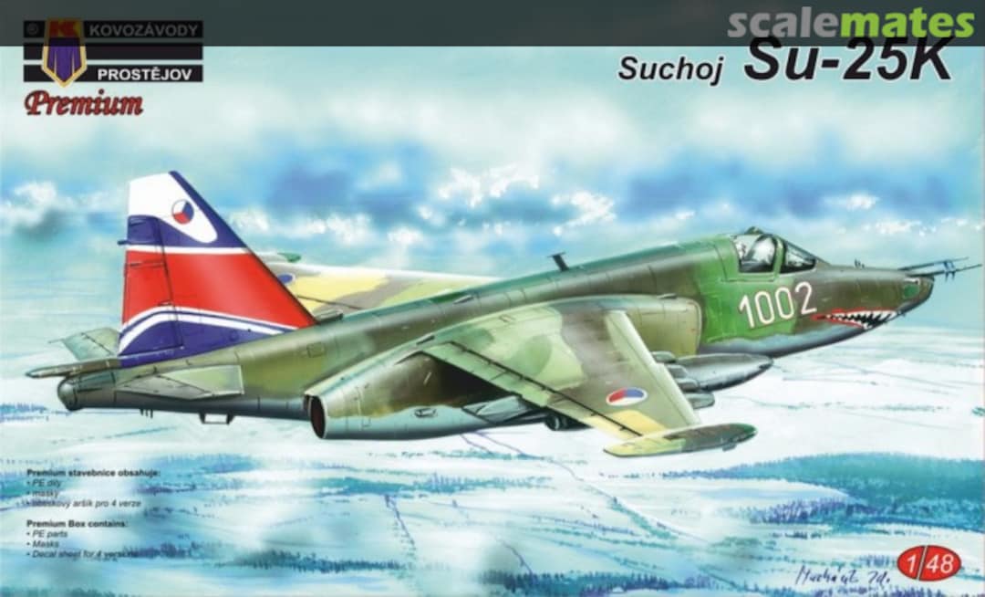 Boxart Sukhoi Su-25K Frogfoot-A KPM4805 Kovozávody Prostějov