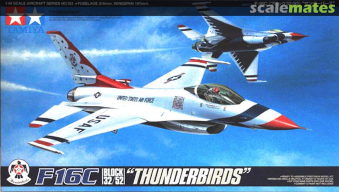 Boxart F-16 C [Block 32/52] "Thunderbirds" 61102 Tamiya