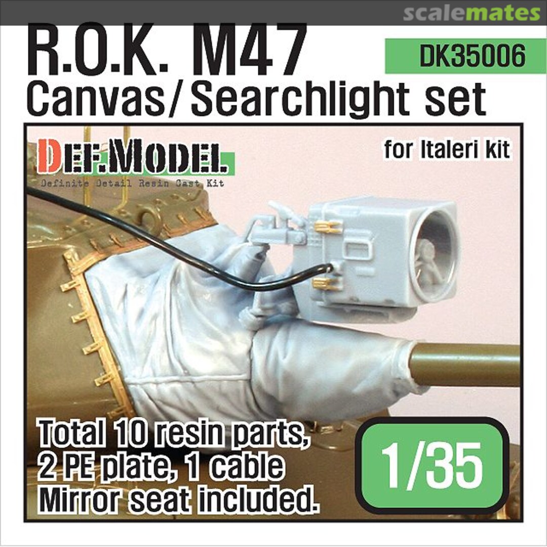 Boxart R.O.K M47 PATTON Canvas/Searchlight set DK35006 Def.Model