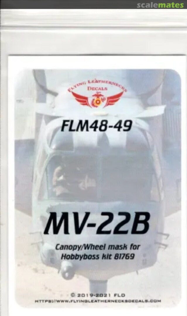 Boxart MV-22B - Canopy/Wheel Mask FLM48-49 Flying Leathernecks