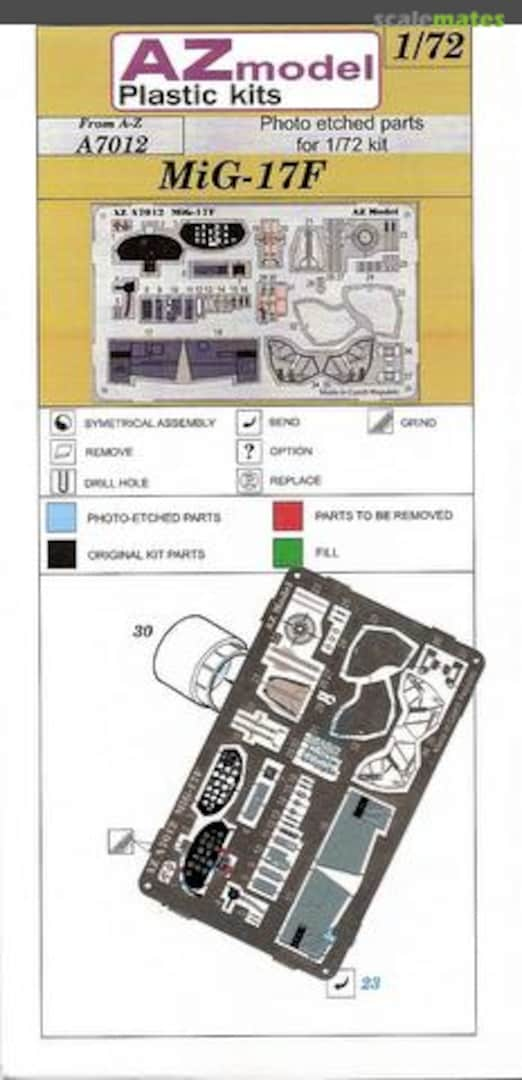 Boxart MiG-17F Fresco-C A7012 AZmodel