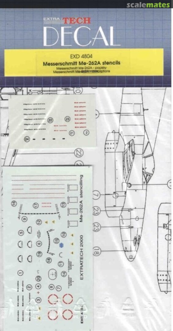 Boxart Messerschmitt Me-262A EXD 4804 Extratech