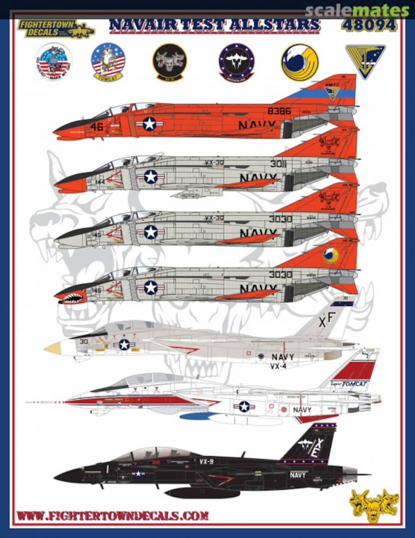 Boxart NAVAIR Test Allstars 48094 Fightertown Decals