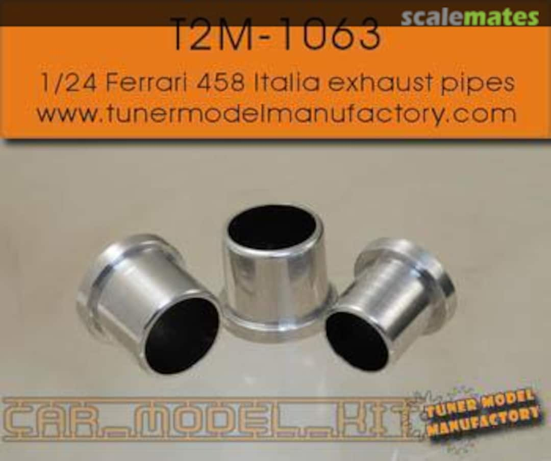 Boxart Ferrari 458 Italia Exhaust Pipes T2M-1063 Tuner Model Manufactory