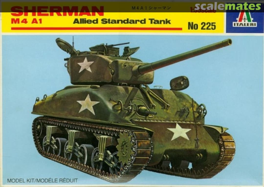 Boxart Sherman M4A1 225 Italeri