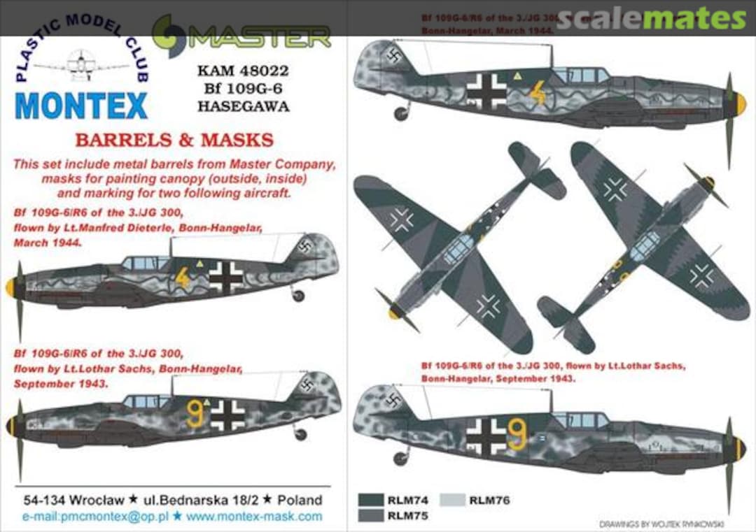 Boxart Bf 109G-6 KAM48022 Montex