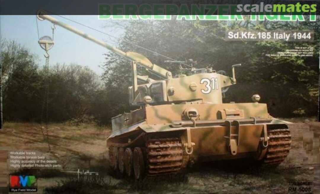 Boxart Bergepanzer Tiger I RM-5008 Rye Field Model