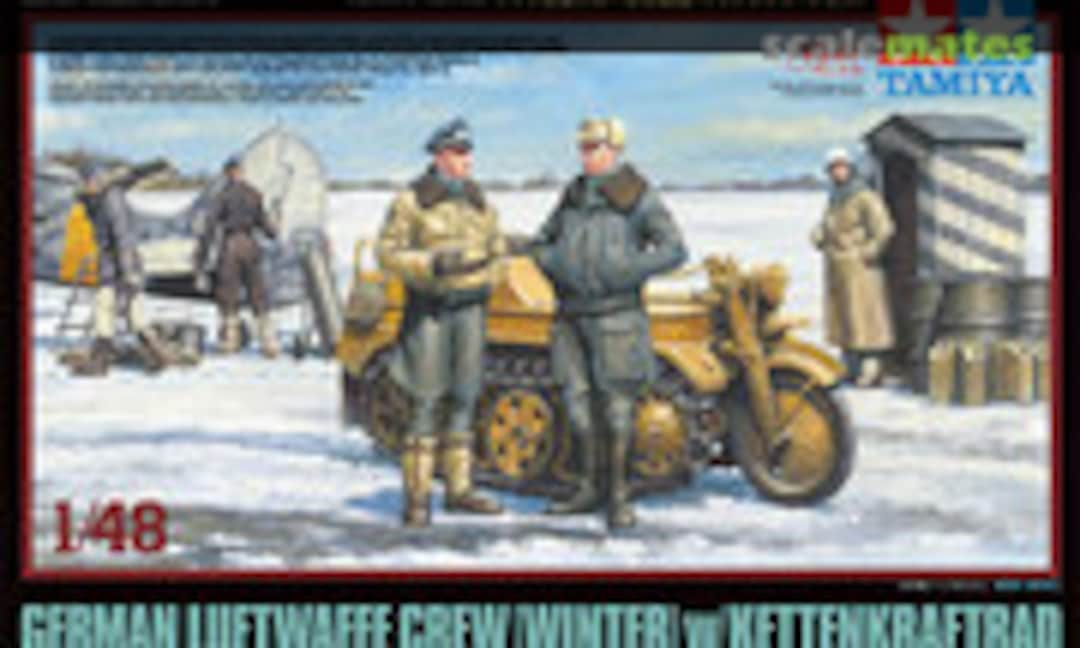 1:48 German Luftwaffe Crew (Winter) w/ Kettenkraftrad (Tamiya 32412)