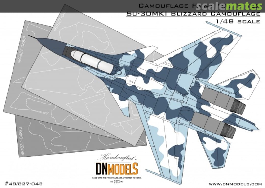 Boxart Sukhoi Su-30MKI - Blizzard Camo Mask Set 48/827-048 DN Models