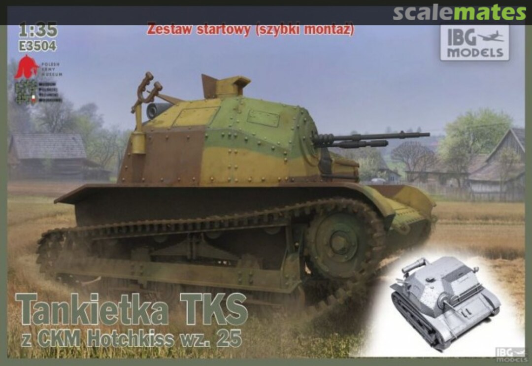 Boxart TKS Polish Light Reconnaissance Tank E3504 IBG Models