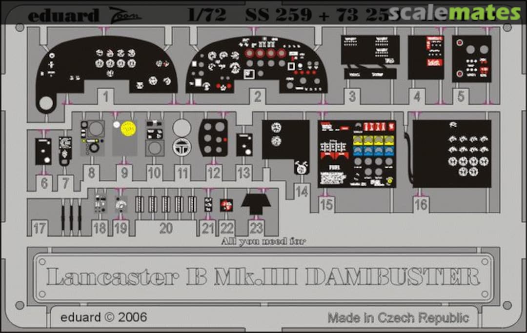 Boxart Lancaster B Mk.III Dambuster interior 73259 Eduard