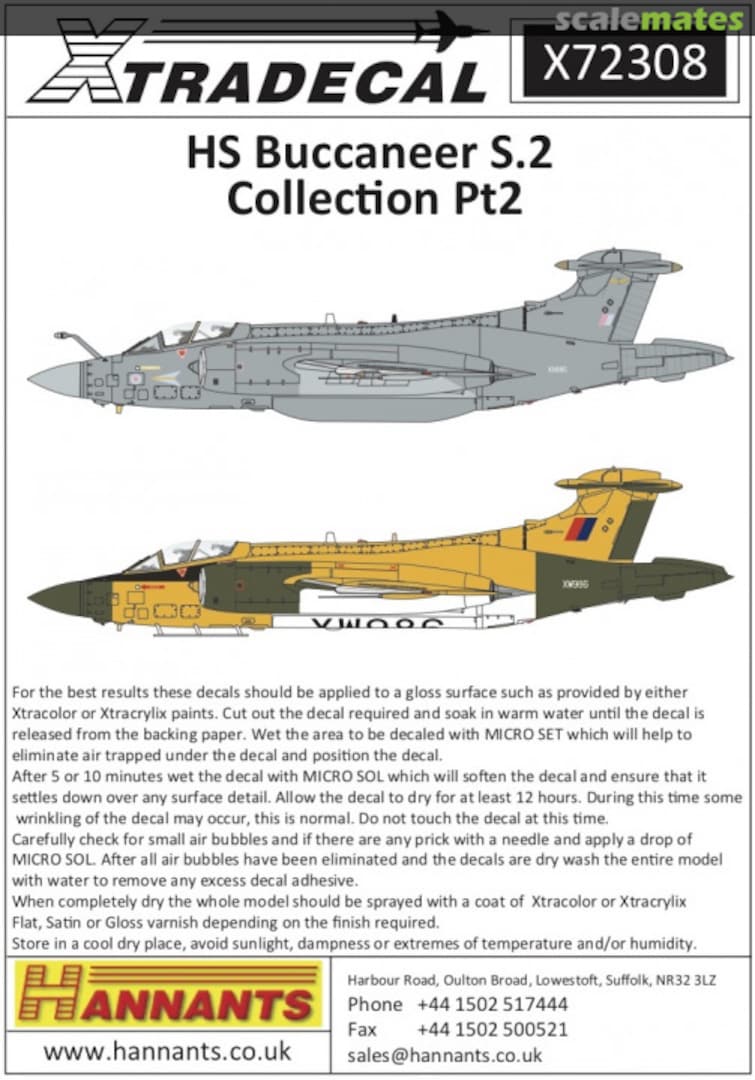 Boxart HS Buccaneer S.2 Collection Pt2 X72308 Xtradecal