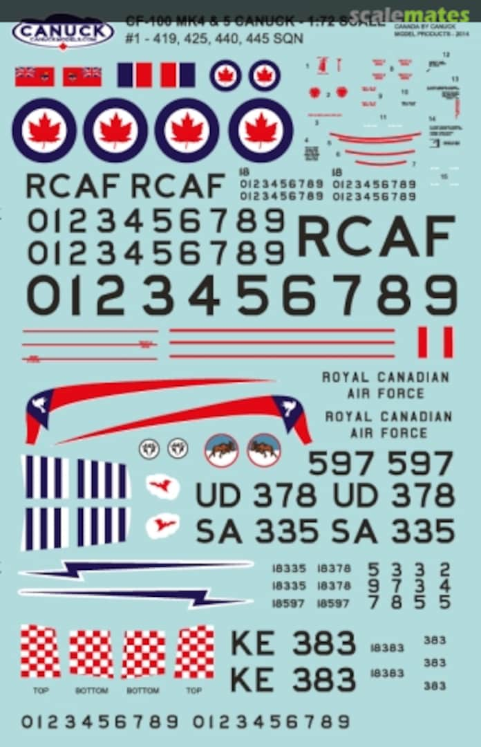 Boxart CF-100 MK4 & 5 Canuck 023-72 Canuck Model Products