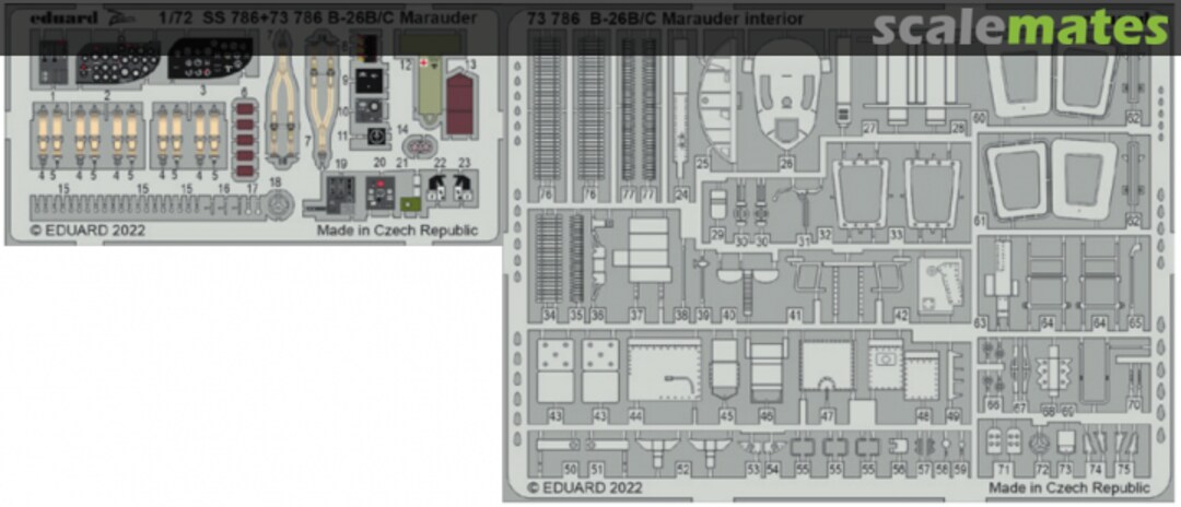 Boxart B-26B/C Marauder interior 73786 Eduard