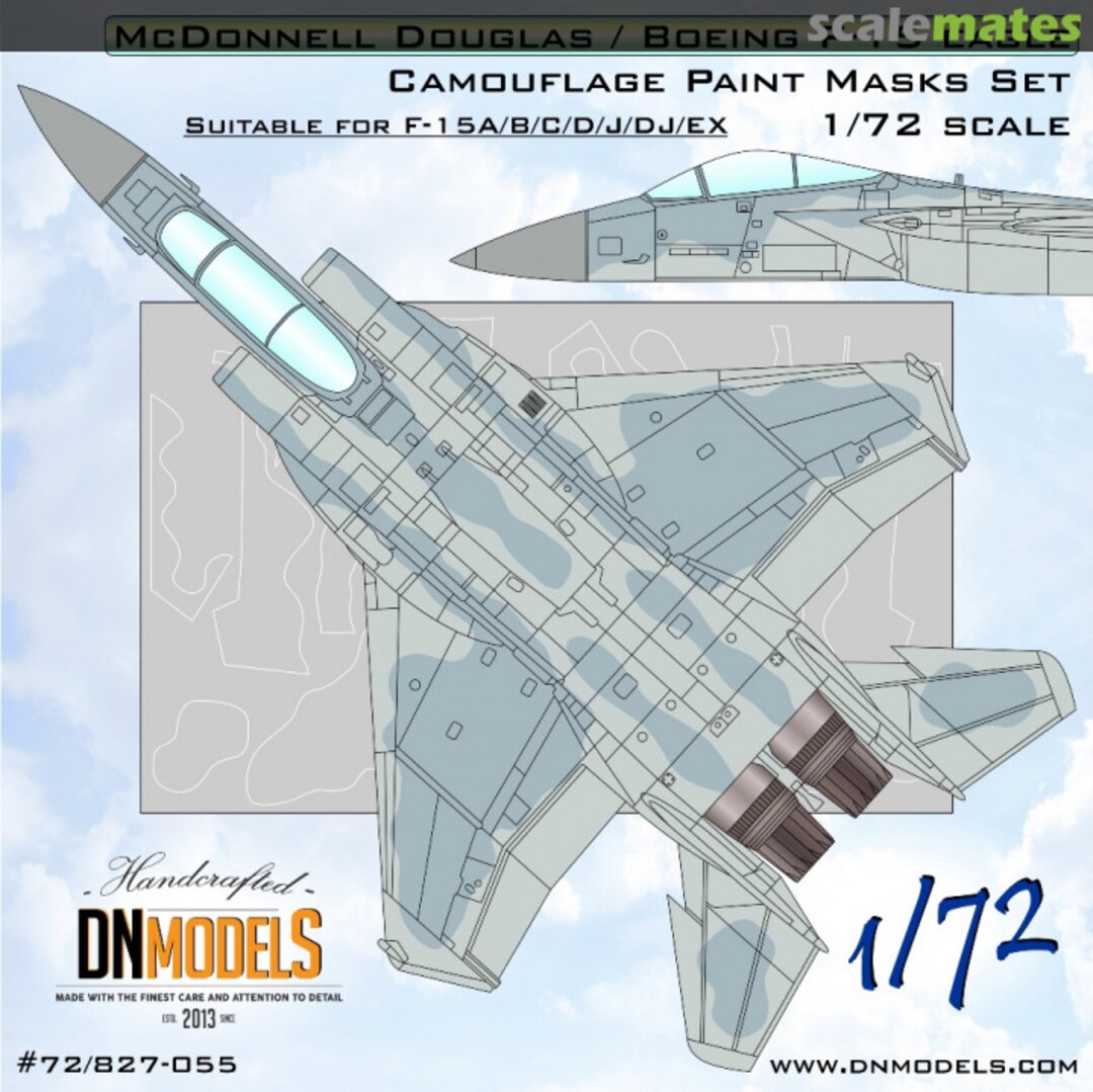 Boxart F-15 Eagle Camouflage Paint Masks Set 72/827-055 DN Models