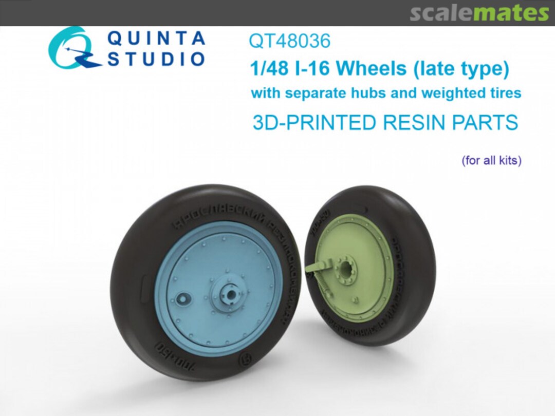 Boxart I-16 wheels (late type)  QT48036 Quinta Studio