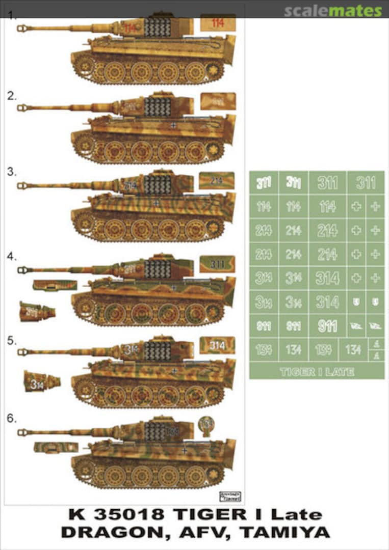 Boxart Tiger I Late K35018 Montex