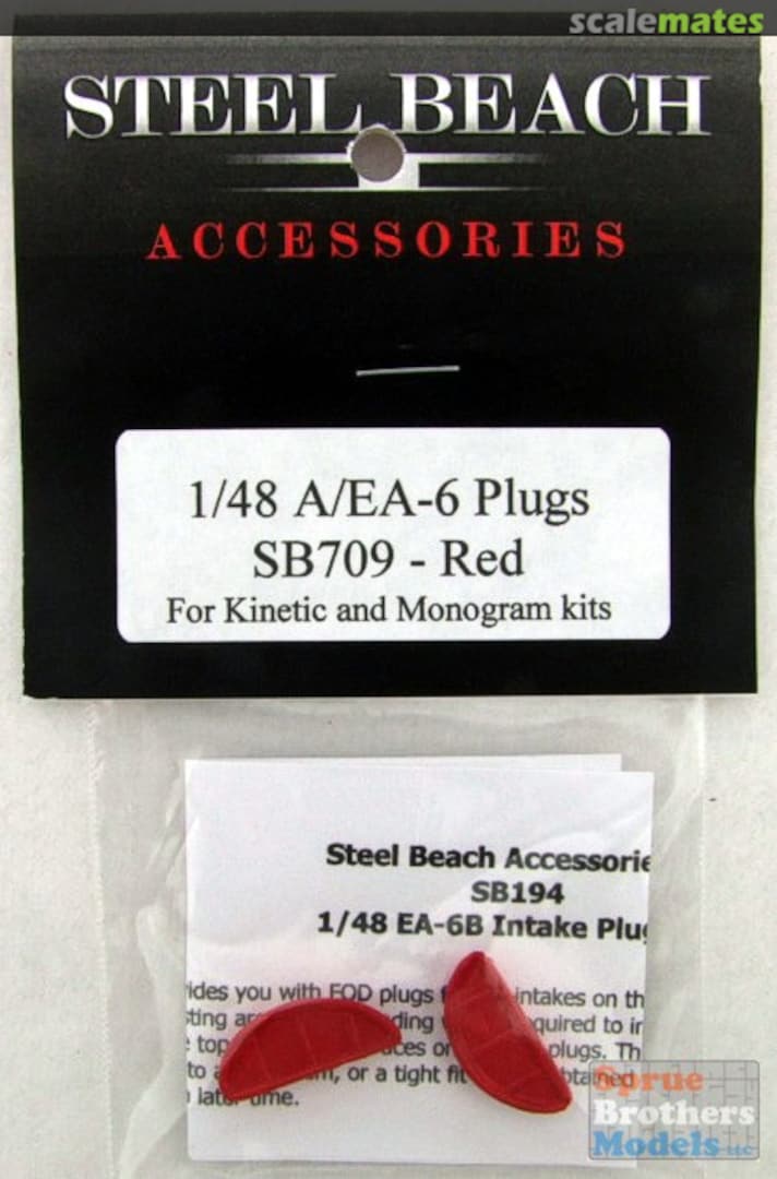 Boxart A-6 Intruder EA-6 Prowler Plugs Red Pre-Painted (KIN/REV kit) 48085 Steel Beach