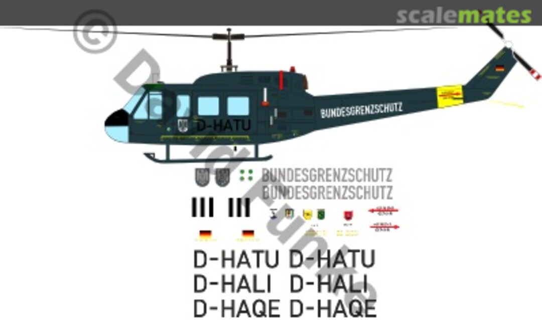 Boxart Bell UH-1D "Bundesgrenzschutz" DF20372 DF HeloStuff