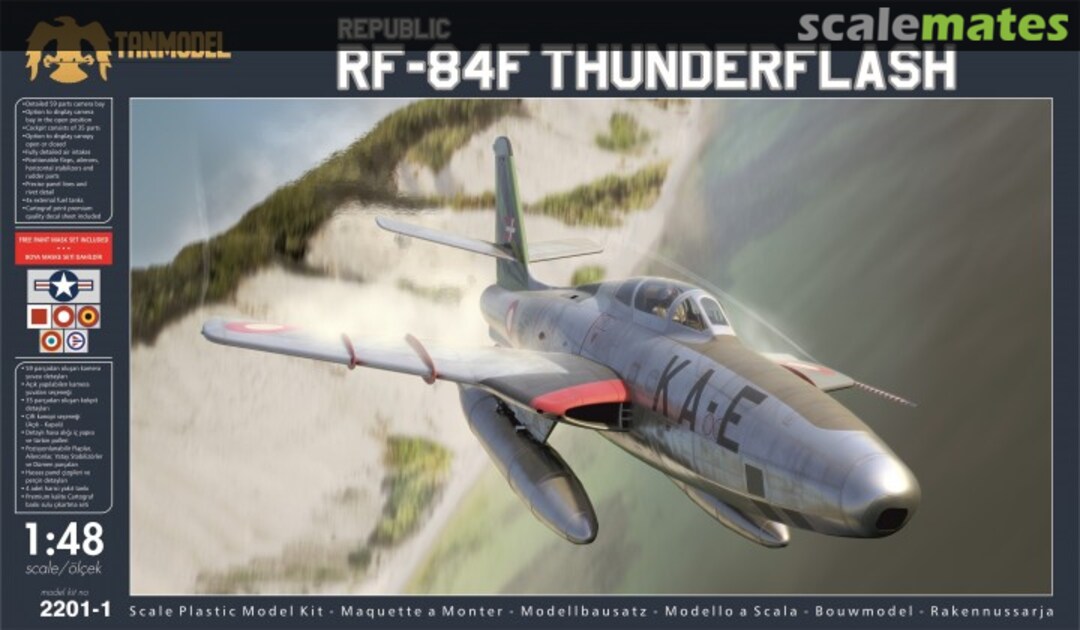 Boxart RF-84F Thunderflash 2201-1 Tanmodel