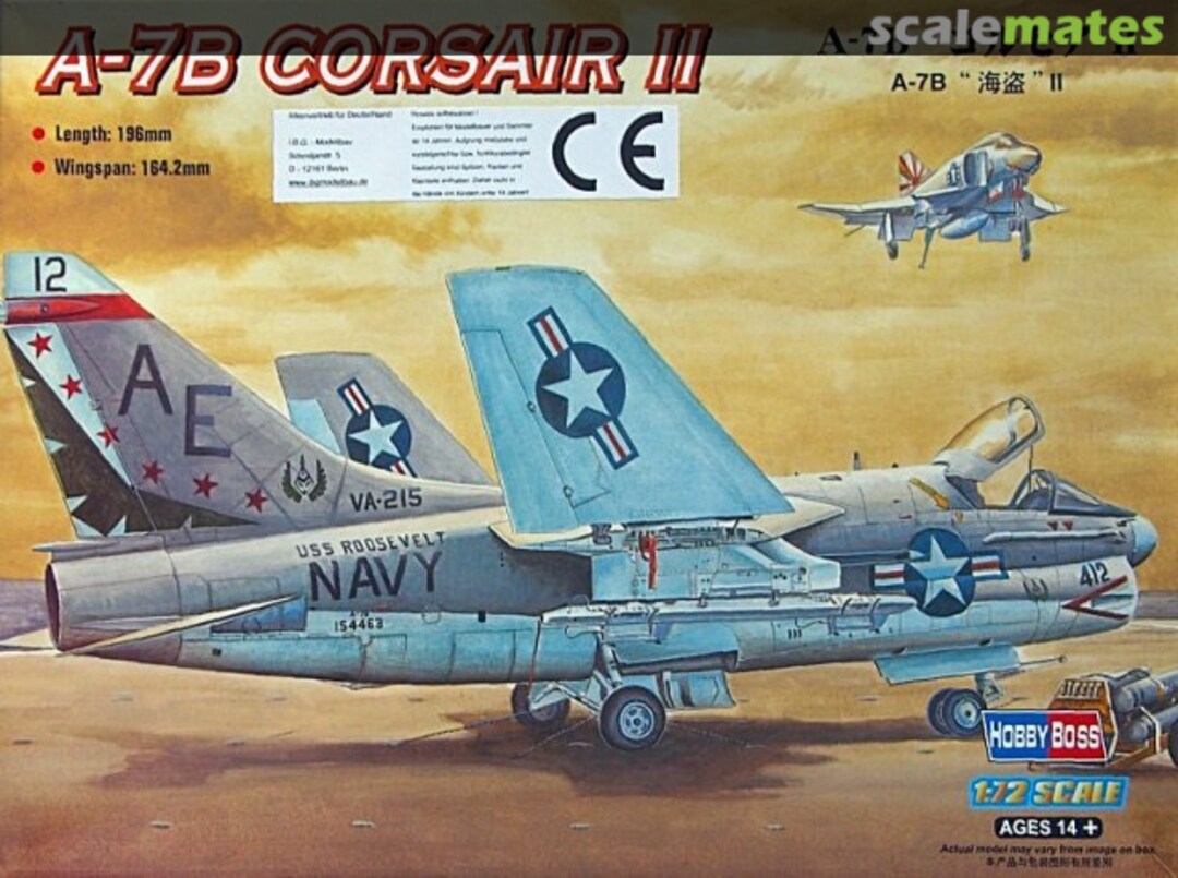 Boxart A-7B Corsair II 87202 HobbyBoss