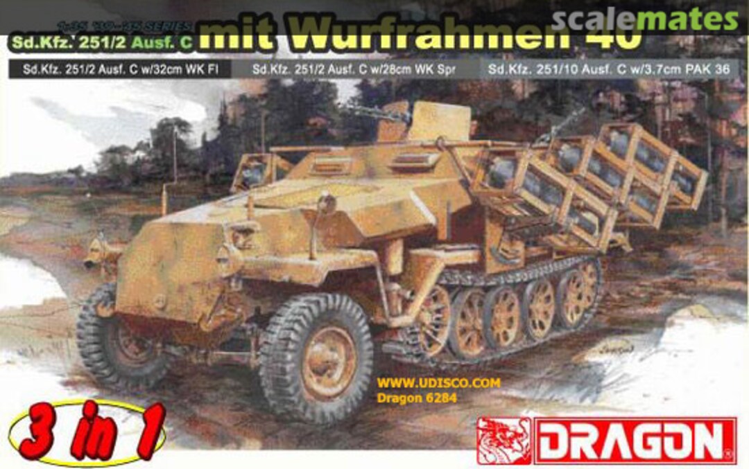 Boxart Sd.Kfz. 251/2 Ausf. C mit Wurfrahmen 40 6284 Dragon