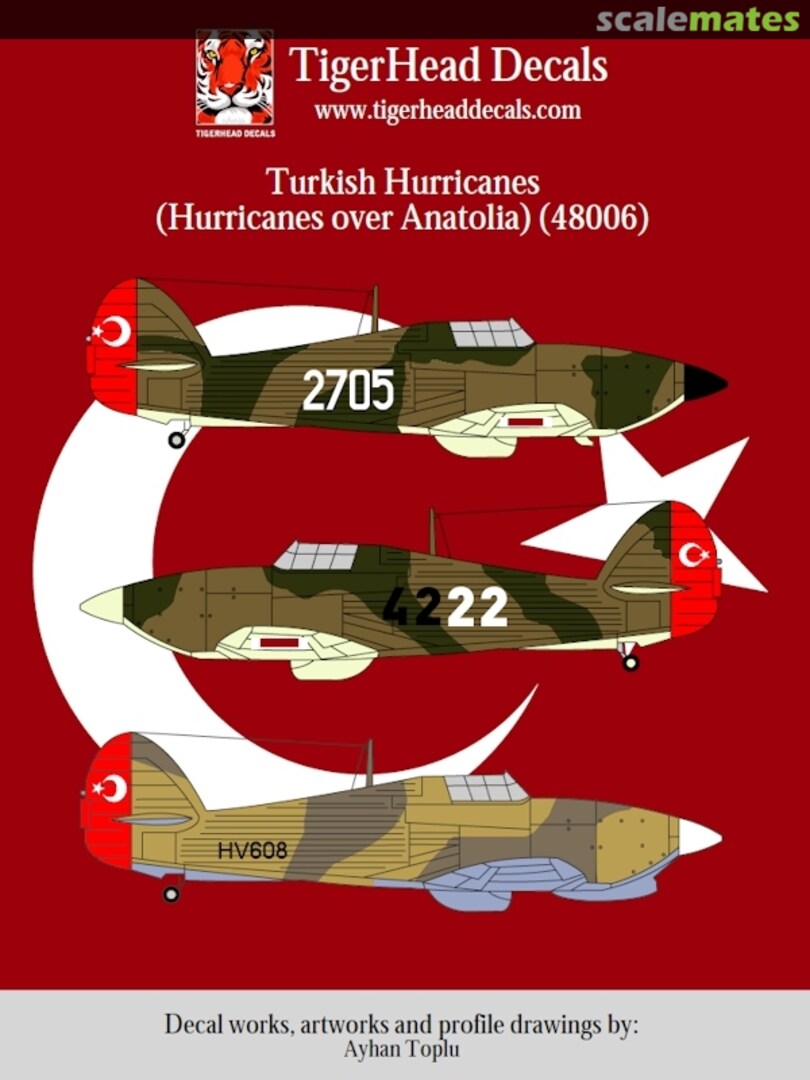 Boxart Turkish Hurricanes 48006 TigerHead Decals