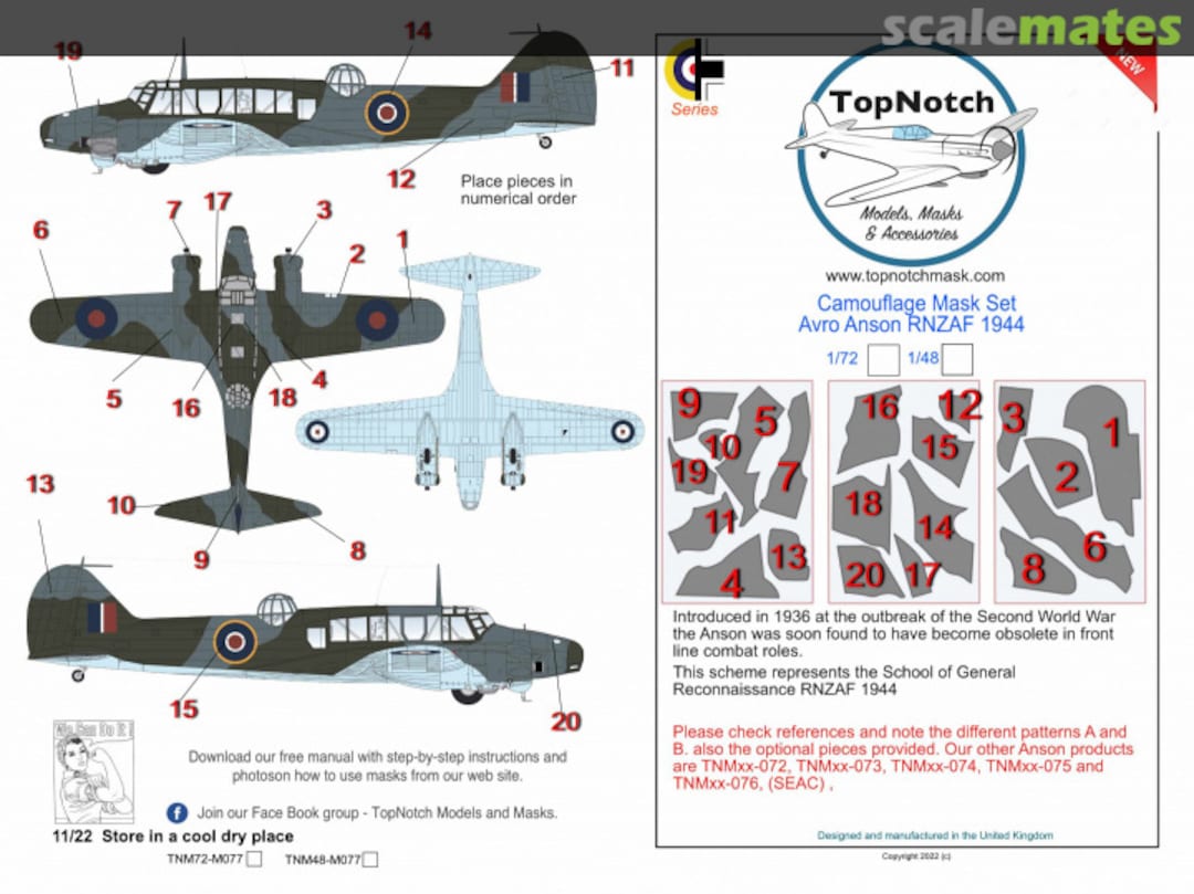 Boxart Avro Anson - RNZAF 1944 TNM48-M077 TopNotch