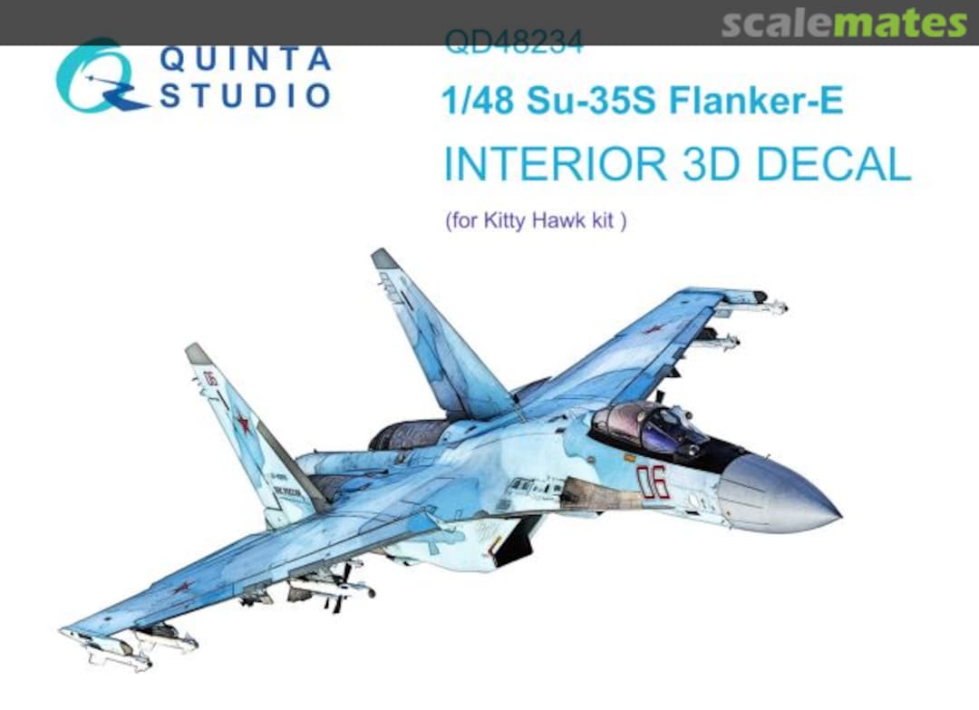 Boxart Su-35S Flanker-E interior 3D decals QD48234 Quinta Studio