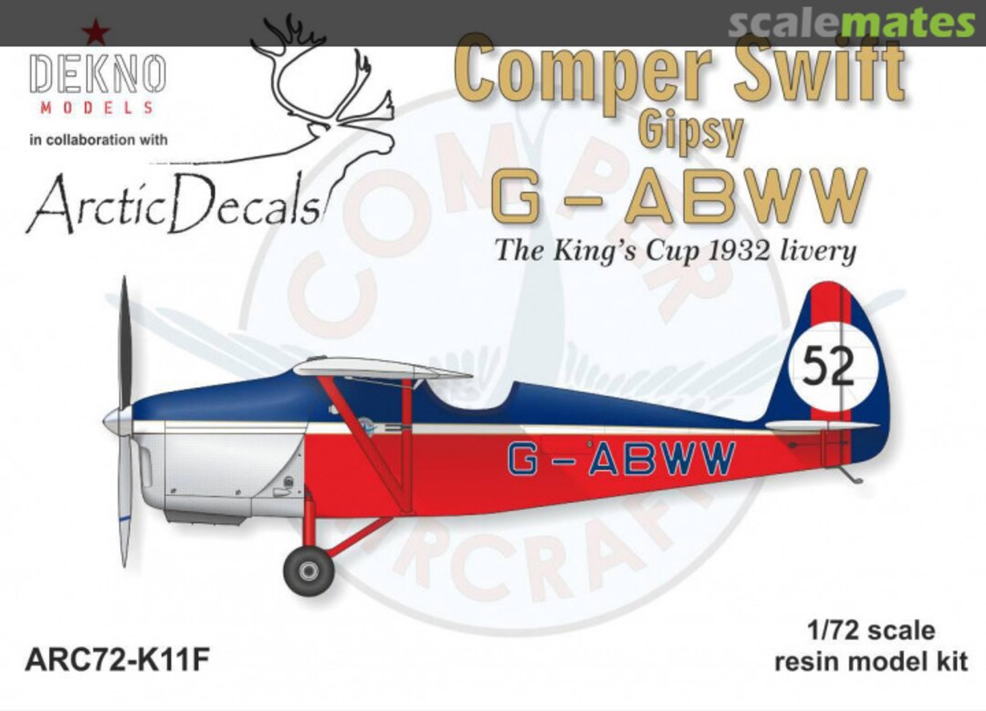 Boxart Comper Gipsy Swift ARC72-K11F Arctic Decals