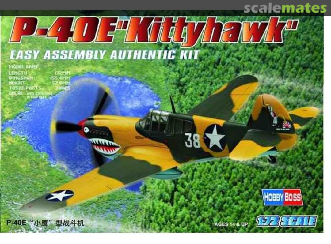 Boxart P-40E "Kittyhawk" 80250 HobbyBoss