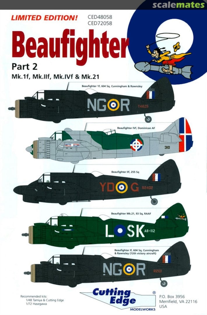 Boxart Beaufighter CED48058 Cutting Edge Modelworks