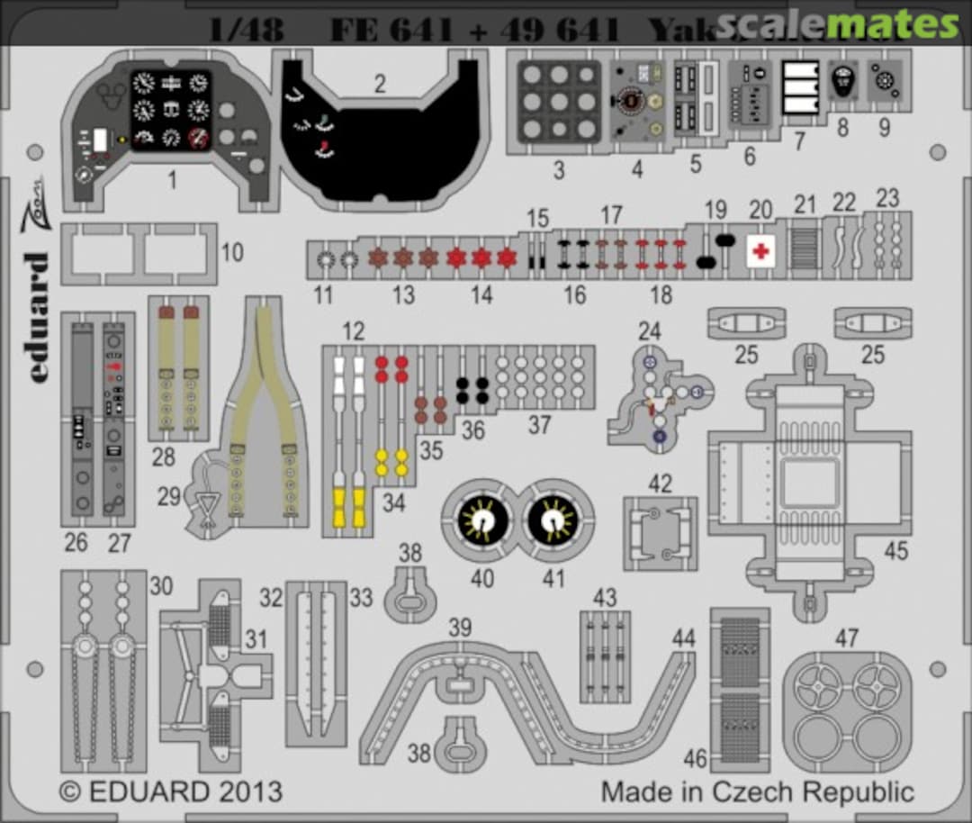 Boxart Yak-3 interior S. A. FE641 Eduard