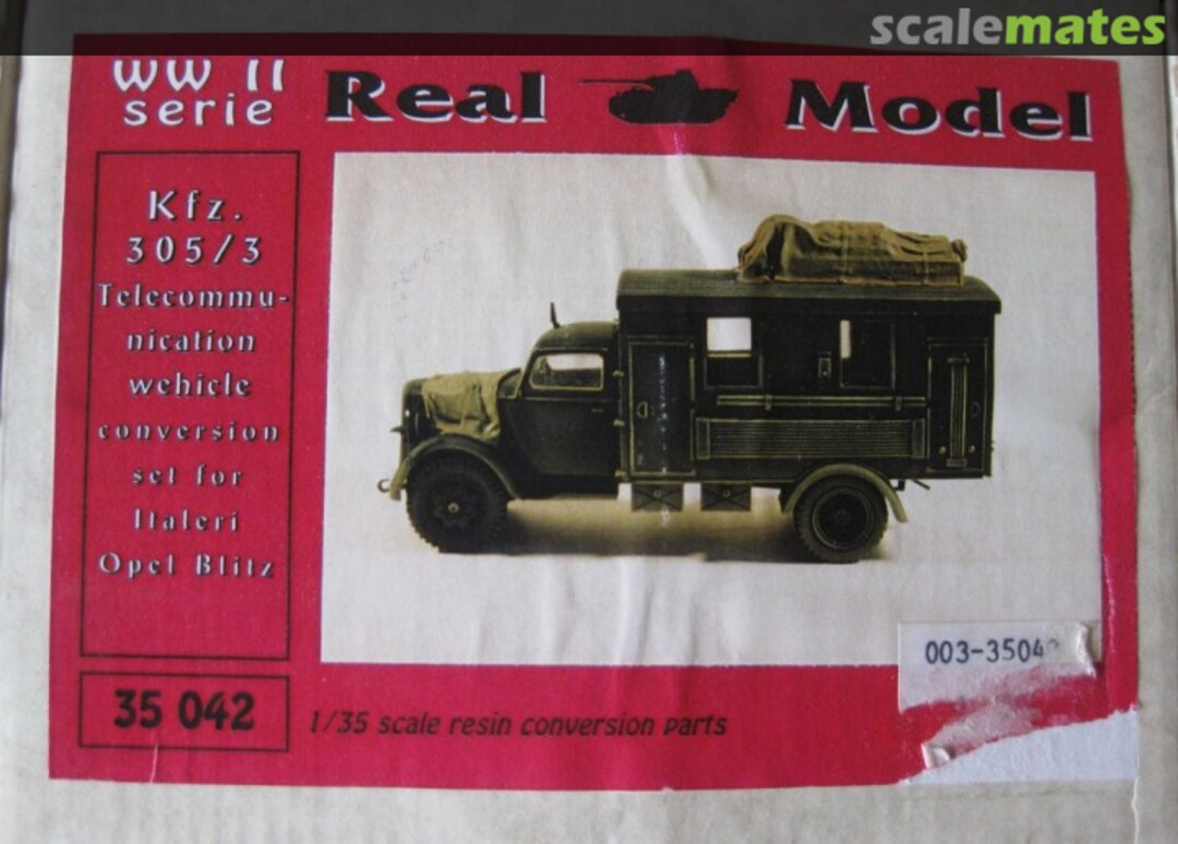 Boxart Kfz. 305/3 Telecommunication vehicle conversion set 35042 Real Model