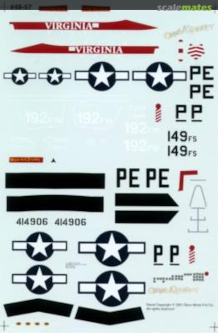 Boxart F-16C Virginia 328 FS 48-57 Experts-Choice Decal