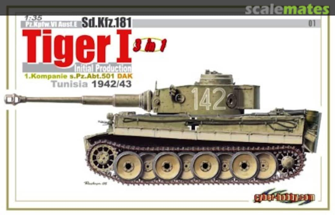 Boxart Tiger I Initial Production 6286 Cyber Hobby