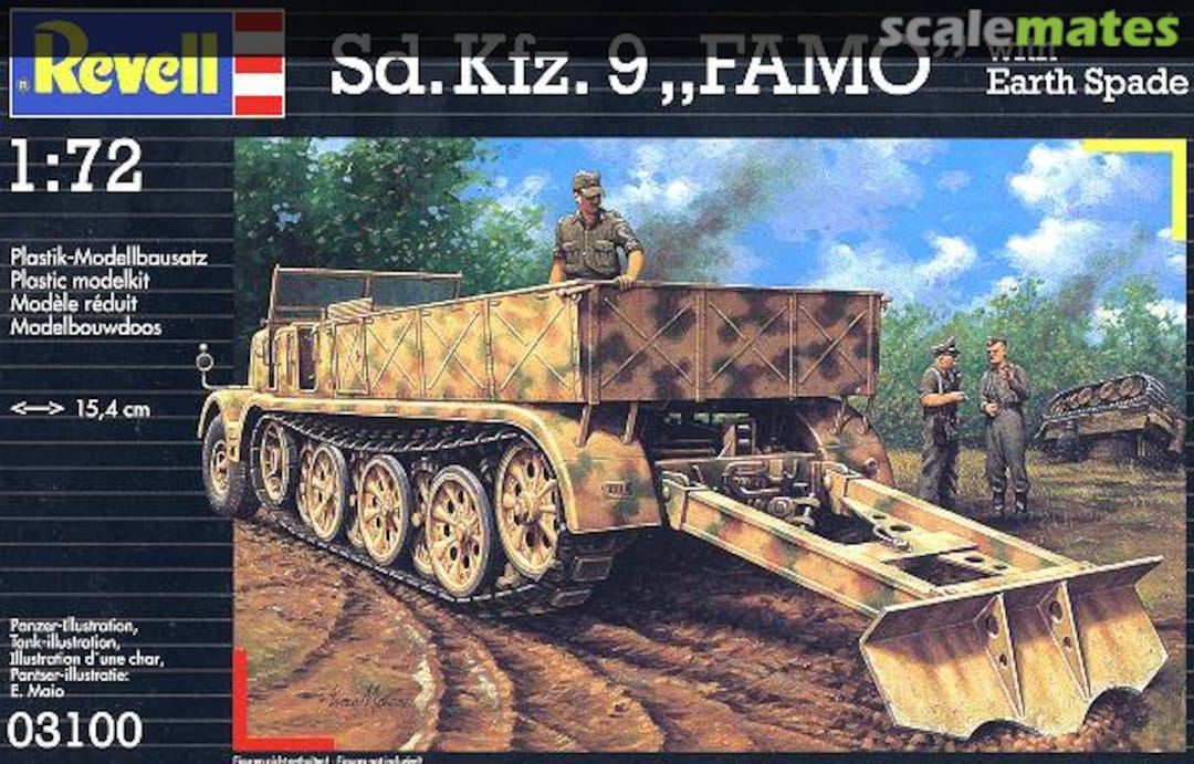 Boxart Sd.Kfz. 9 Famo with Earth Spade 03100 Revell