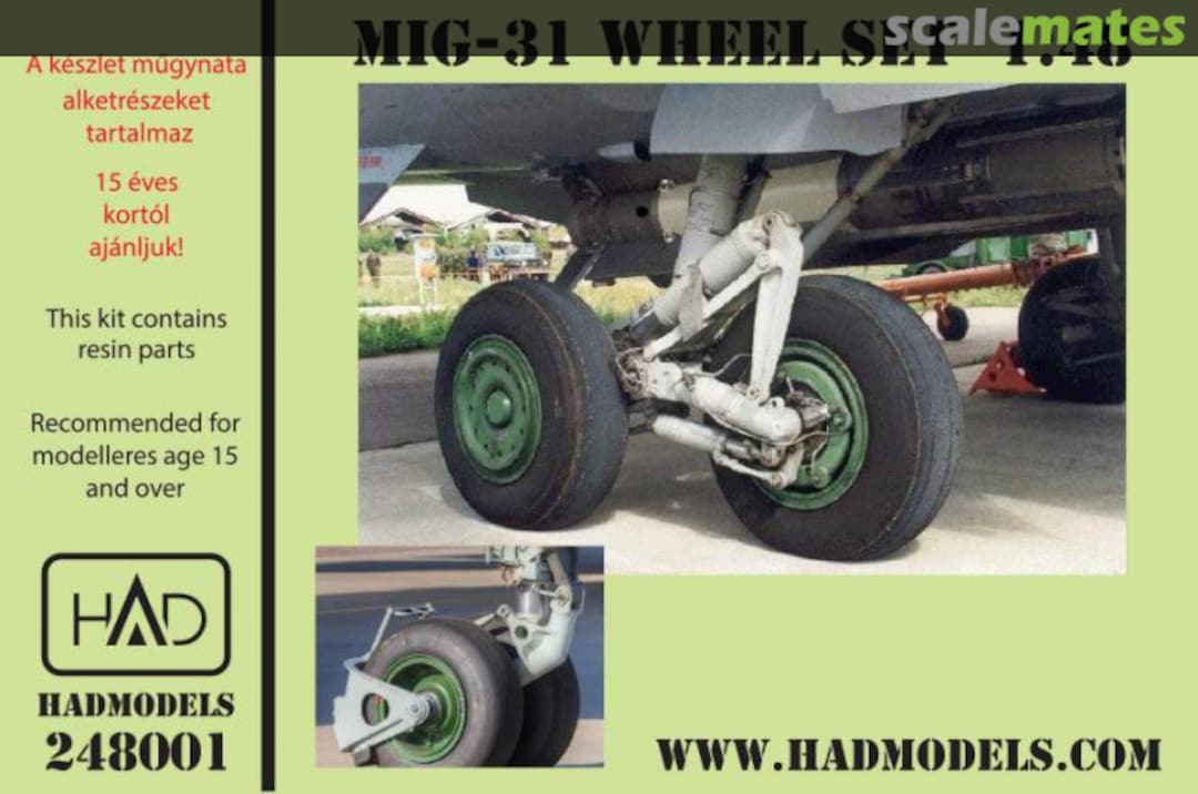 Boxart MiG-31 wheel set 248001 HADmodels 