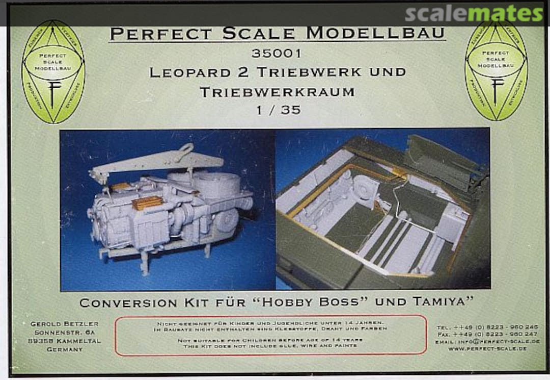 Boxart Leopard 2 - Powerpack & Engine Compartment 35001 Perfect Scale Modellbau