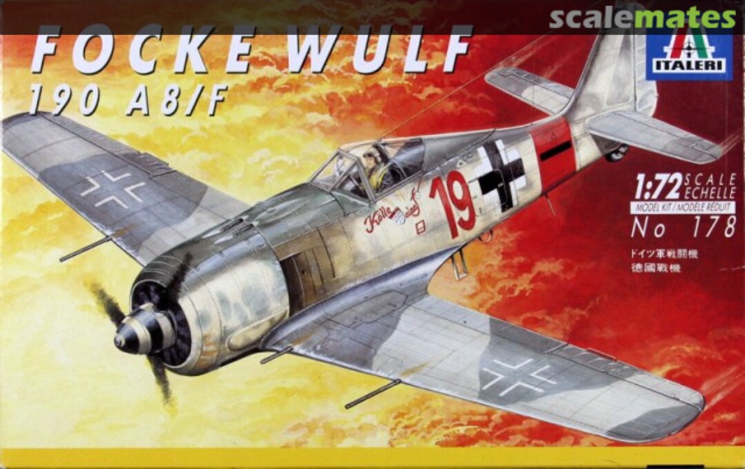 Boxart Focke Wulf 190 A 8/F 178 Italeri