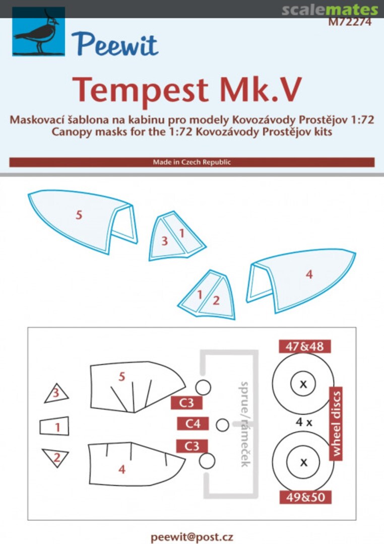 Boxart Hawker Tempest Mk.V M72274 Peewit